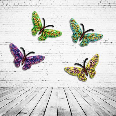 China Art Decor Metal Butterfly Wall Garden Decorations Home Decor for sale