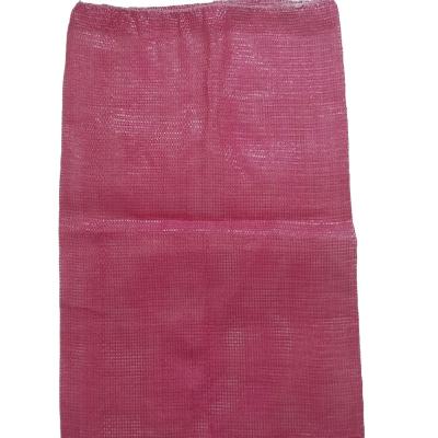 China Recyclable Hot High Quality Pink Product 46*80 Cm PP Gauze Mesh Bags For Packing Fruits for sale