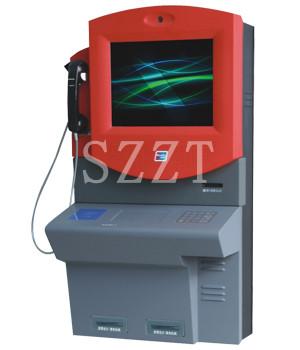 China ZT2135-A00 Tel / Transport Card Recharging / Information Wall Mounted Kiosk with Telephone for sale