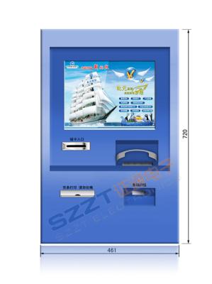 China ZT2830 de douanemuur zette en détail op/Financiële Bankwezenkiosk met Muntstukacceptor, Contant geldacceptor Te koop