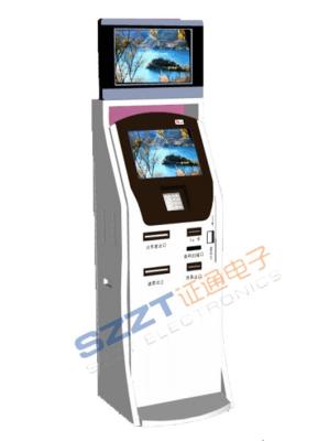 China Self-service Ticketing / Photo Lobby Kiosk with card printer & Multi-Card Reader for sale