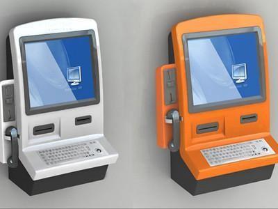 China ZT2838-A00 muur Opgezette Kiosk met metaaltoetsenbord & openbare telefoon Te koop