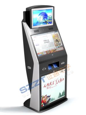 China ZT2782 High Safety Large Screen lobby Ticket Vending Kiosk with card reader for sale