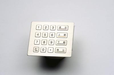 China PCI Pin Pad stainless steel and polymer Water-proof Kiosk /ATM Keypad for sale