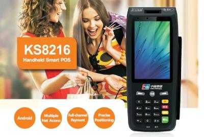 China KS 8216 Android Handheld Smart POS Payment Terminal , Smart Handheld Terminal for sale