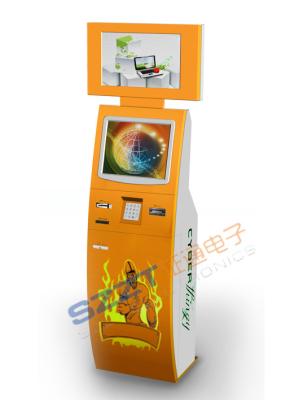 China Dual Screen Hotel Free Standing Self Check In Kiosk with Credit Card & Cash Payment ZT2223 for sale