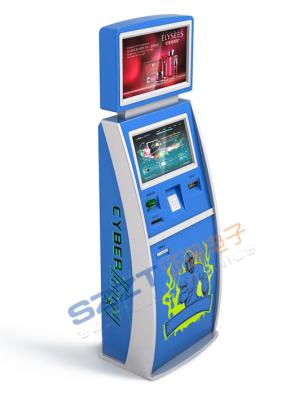 China ZT2188 van de kaartautomaat/Rekening Betaling/Interactieve Informatiekiosk met het Dubbele Scherm Te koop