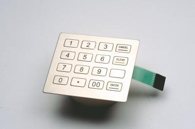 China ZT592A Stainless Steel Keypad / PCI Pin Pad for Information Kiosks for sale