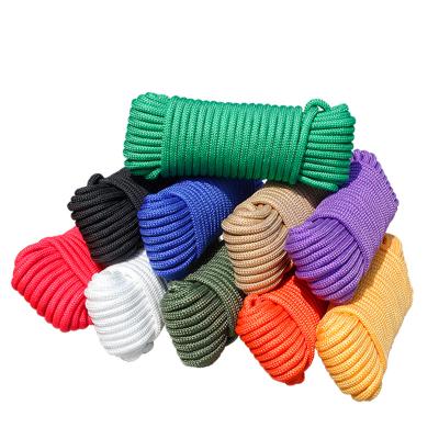 China Eco - Friendly 6mm 16 Strand Nylon Double Braided Rope for sale