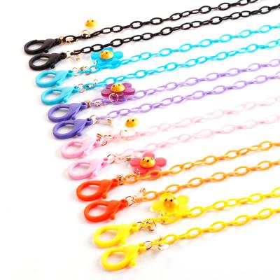 China Kids Acrylic Face Mask Chain Holder Lanyard Eyeglass Holder Strap Neck Masking Lanyards for sale