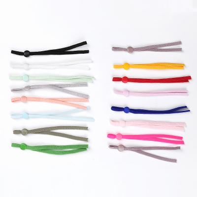 China Environmental Friendly Rubber Band With Suction Rope Cord 5mm Flat Adjustable Elastic Band Rope For Masking Rubber Band for sale