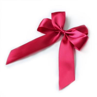 China Recyled Customized Wholesale Ribbons And Adhesive Pre Made Bows Satin Grosgrain Gift Bows Ribbon Manufacturer for sale