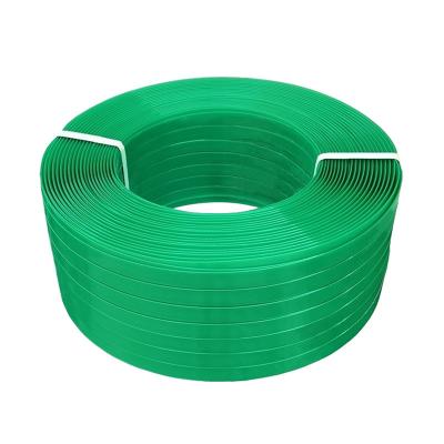 China 1910 Green Embossed PET Plastic Strip Packing Steel High Strength for sale