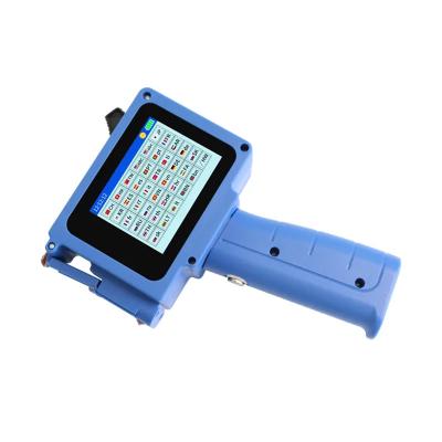 China Blue 2.8 Inch Screen Smart Handheld Small Inkjet Machine Half Inch Food Packaging Production Date Coding Machine for sale