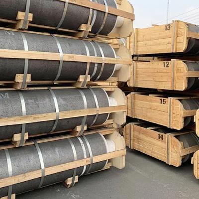 China Graphite Electrodes For Arc Furnace Steelmaking 300x1500mm And 400x1800mm for sale