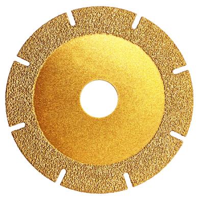 China 110mm Vacuum brazed cutting blade segment universal diamond tools for sale