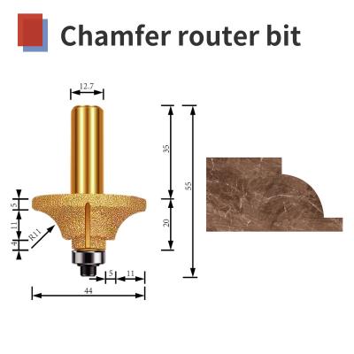 China Gebissenes Diamantvakuum CNC-Graviermaschine Abschrägung bronzierte Router Marmorsteingranit zu verkaufen