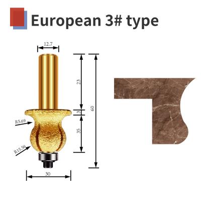 China Tipos ferramenta de pedra de mármore do europeu 5 do diamante do bocado do router da chanfradura da gravura do CNC do granito à venda