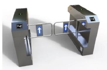 China 220V / 50Hz Turnstile Barrier Gate IP54 Security Entrance System for sale