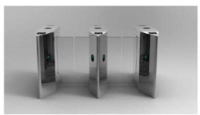 China Bevel Angle Sliding Gate Turnstile Series Stainless Steel Turnstile for sale