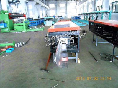 China Galvanized steel Rainwater / seamless Gutter Roll Forming Machine with Manual Cutting for sale