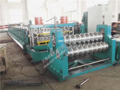 China GI. Carbon Steel Silo Making Machine Roll Former Production Line With Stacker Machine for sale