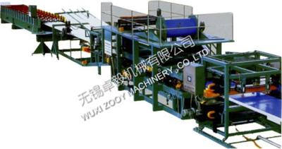 China Aluminum / Color Steel Eps Sandwich Panel Machine For Wall Panel 6-12m/Min for sale