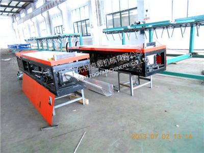 China Semi - automated Color Steel Rainwater Gutter Roll Forming Machine with limit switch for sale