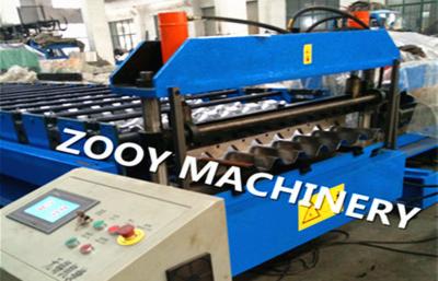 China Aluminum Floor Deck Cold Roll Forming Machine With Wall Plate Structure, 20 Forming Steps for sale