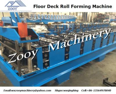 China Hydraulic Punching Metal Deck Roll Forming Machine With 0.8MM - 1.6MM Thickness For Roofing for sale