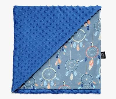 China Anti-Static Reversible Hot Selling Breathable Print Baby Minky Blanket for sale