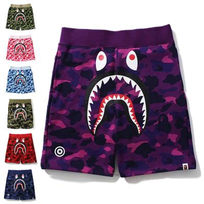 China Anti Wrinkle Anti-Wrinkle C.I.S. Summer Officer Pants Bape Shark Shorts Street Casual Women Suits Bape Unisex Pants for sale