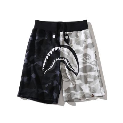 China Amz Taobaoonline 2021 Summer Anti-Wrinkle Anti-Wrinkle Hot Bape Short Pants Monkey Shark Shorts Street Casual Women's Pants Unisex Boy Monkey Pants for sale