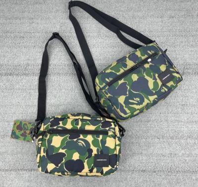 China AAPE Waterproof Camouflage Backpack Trunk Bag Waist Bag BAPE Unisex Waterproof Diagonal Bag Still For Men's Teenage Years for sale