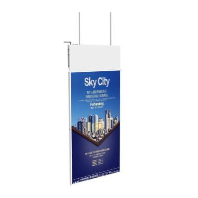 China 43 inch indoor hanging double sided android digital signage window advertising shoping lcd display for sale