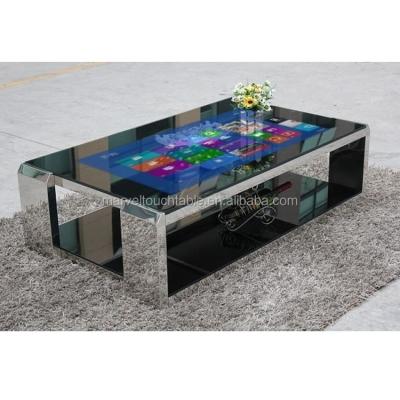 China 65 inch indoor waterproof modern hd IR touch multi interactive gaming coffee table with smart touch screen for sale