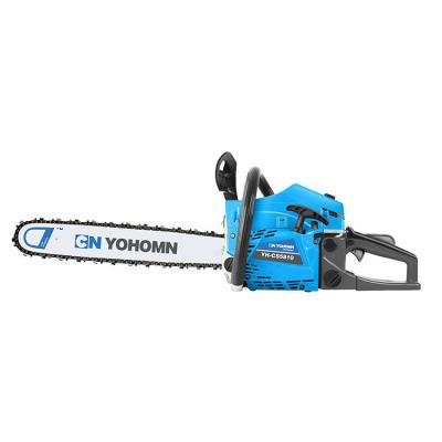 China 2-Stroke 2022 Hot Sale 58cc Two Stroke Gasoline Engine Chainsaw High Speed ​​Cutting Wood Chainsaw With 22