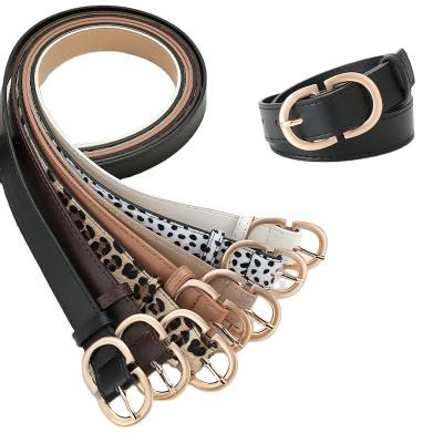 China ALLOY New Women Width Belt Buckle Leopard PU Woven Belt Garment Accessories Casual Leisure for sale