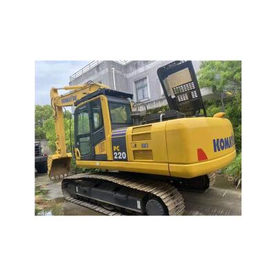 China Second Nice Bestselling Hydraulic Hand Crawler Excavator Komatsu 220-8 Quality / Used Digging Machine Komatsu 220-8 Hot Sale 1.2MÂ ³ for sale