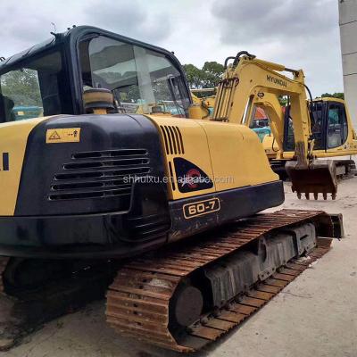 China Used Cheap Price/Second Hand High Quality Hydraulic Crawler Excavator Mini Digger HYUNDAI60-7 Korea Machinery Repair Shops Origin HYUNDAI60-7 for sale