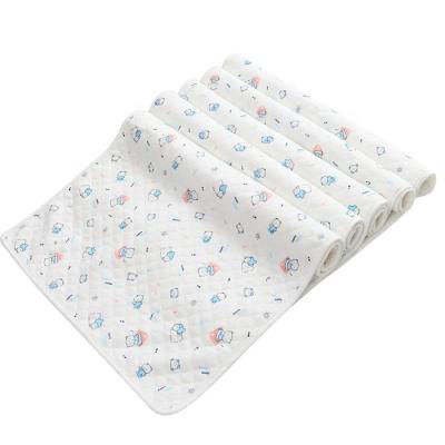 China Large Size Cotton Pad Liners Waterproof Changing Washable 100% Cotton Baby Crib Mattress Pad for sale