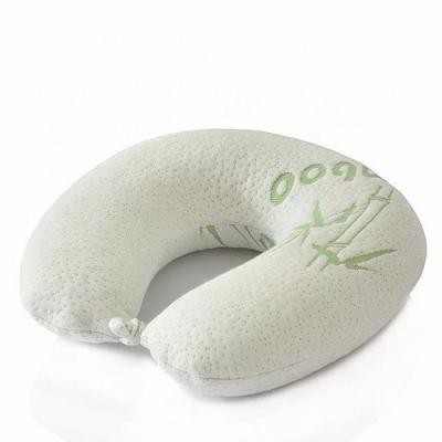 China Memory Baby U Shape Bamboo Fiber Neck Support Pillow Memory Foam Neck Pillows for sale