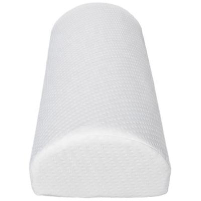 China White Removable Memory Cover Half Moon Bolster Memory Foam Leg Pillow For Sleep for sale