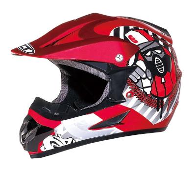 China Red Helmet CROSS HELMET WLT-125 Off Road Dirt Bike Helmets for sale