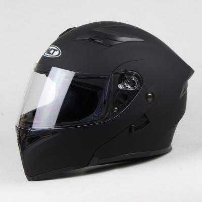 China ABS DOT Flip Up Helmet WLT-169 BLACK Motorcycle Helmet Motocicleta Cascos MATT BLACK for sale