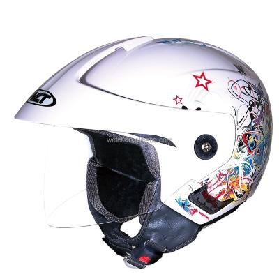 China Vintage Motorcycle Open Face Helmet Designed By Your Own Cheap Price Half Face Electric Bike Helmet for sale