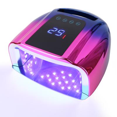 China Rechargeable LED Gel Nail 15600mAh Fast Curing Lamp 96W Cordless Nail Polish Dryer Machine Light LED UV Nail Lamp for sale