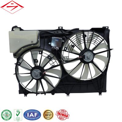 China Amazon eBay Auto Parts Wholesale Manufacturer Reversible Flat Blade 10 Blade Cooling Condenser Motor Auto Radiator Fan FOR TOYOTA HIGHLANDER for sale