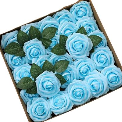 China Natural Popular Fashionable Rose Creative Birthday Christmas Valentine S Day Boxed Flower Heads Artificial Flower Touch New for sale