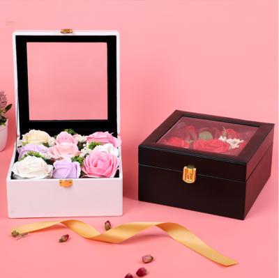 China Hot Selling Natural Rose Artificial Flowers Preserved Flowers Red Preserved Flowers For Valentines Day Gifts Wholesale for sale